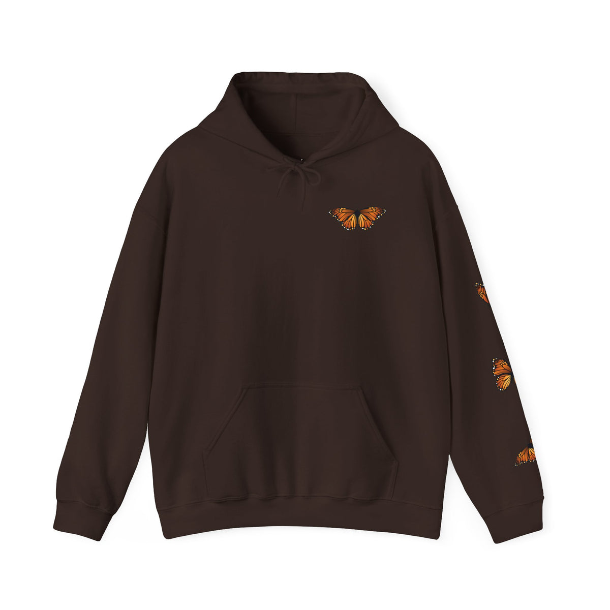Dia de los Muertos Hoodie — Skeleton, Monarch Butterflies